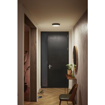 Philips Hue Enrave Plafoniera LED Nero, 1-Luce, Telecomando