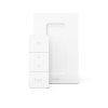 Philips Hue Buckram Plafoniera LED Bianco, 3-Luci, Telecomando