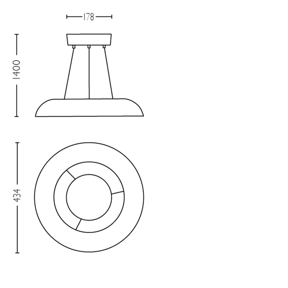 Philips Hue Amaze Lampada a Sospensione LED Bianco, 1-Luce, Telecomando