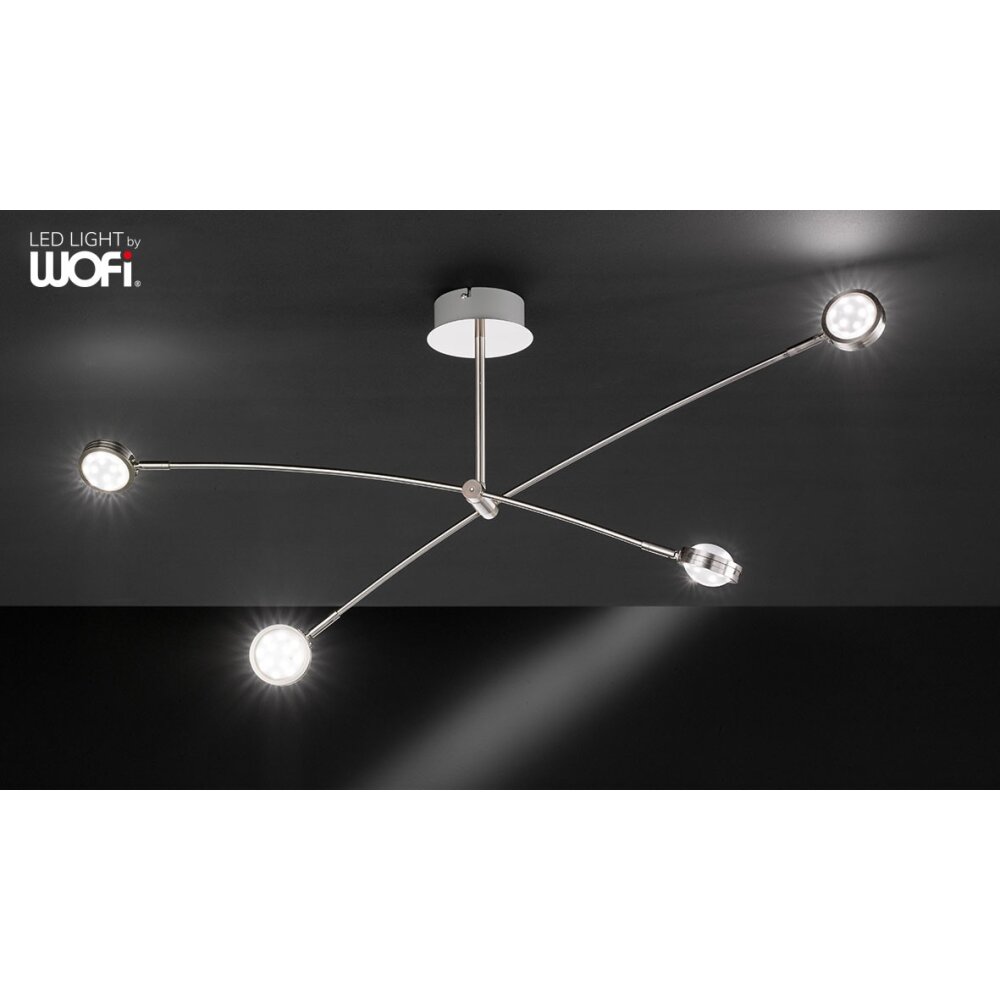 WOFI SLIGO Applique LED Nichel opaco, 8-Luci main product photo