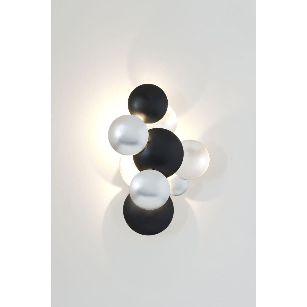 Holländer BOLLADARIA PICCOLO Applique LED Nero, Argento, 3-Luci main product photo