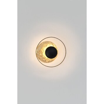 Holländer ECLIPSE Applique LED Oro, Nero, 3-Luci