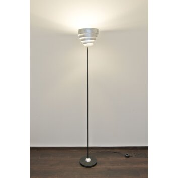 Holländer BANDEROLE Lampada da terra Marrone, Nero, Argento, 1-Luce