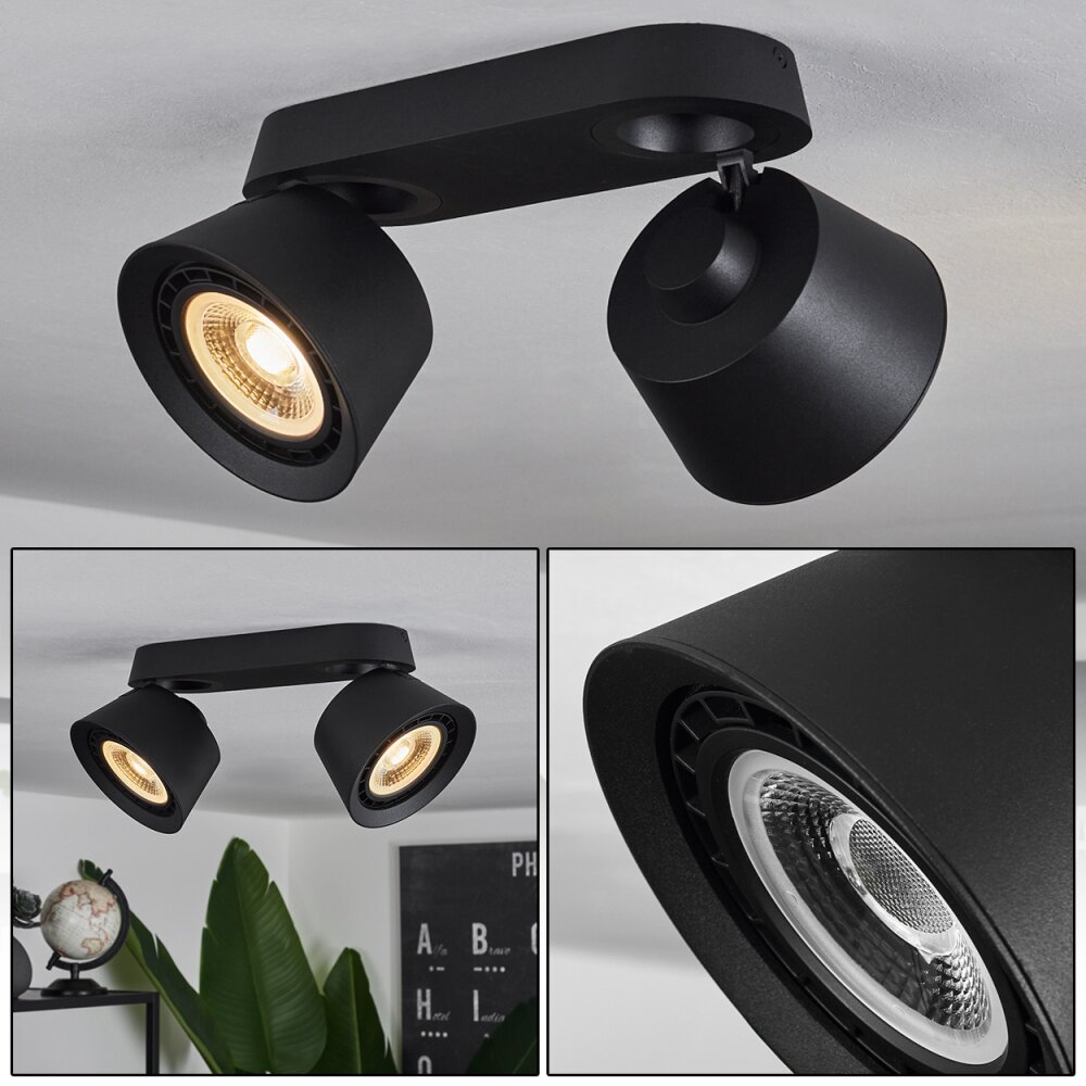Especiosa Plafoniera Nero, 2-Luci main product photo