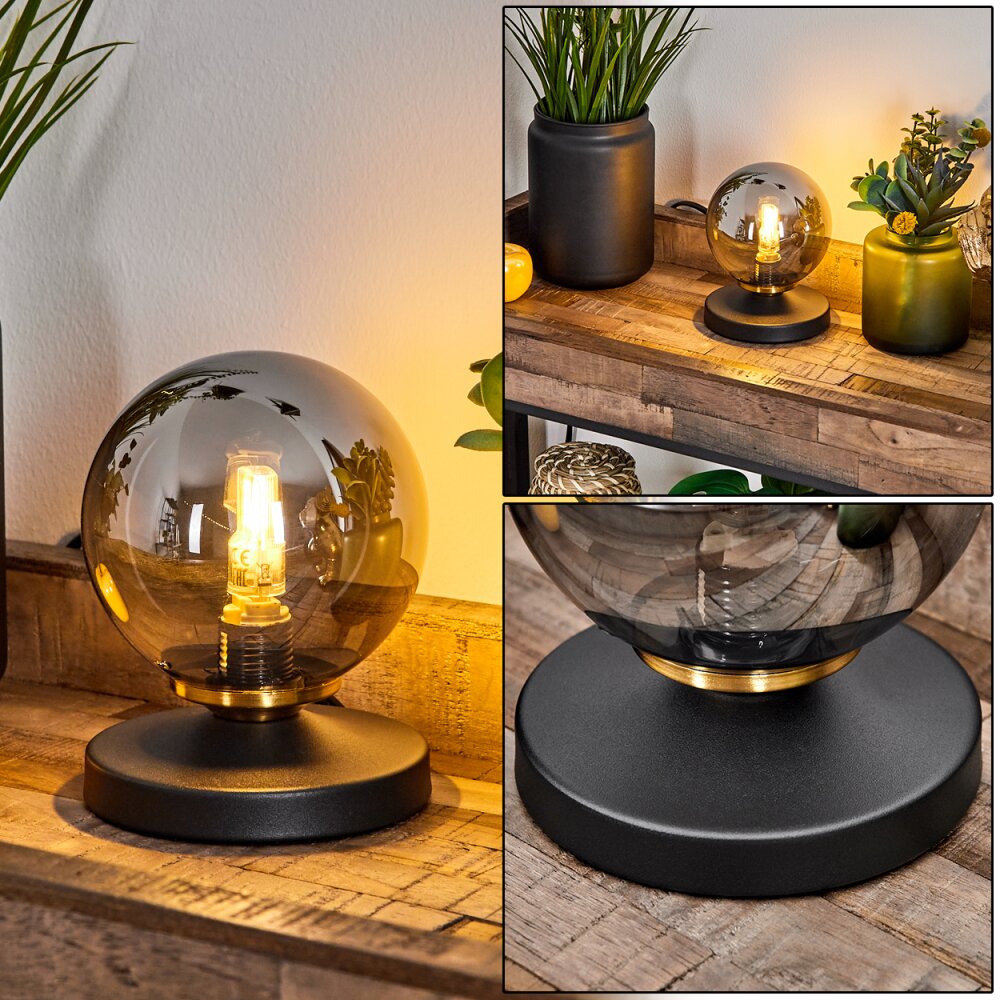 Chehalis Lampada da tavolo Ottone, Nero, 1-Luce main product photo