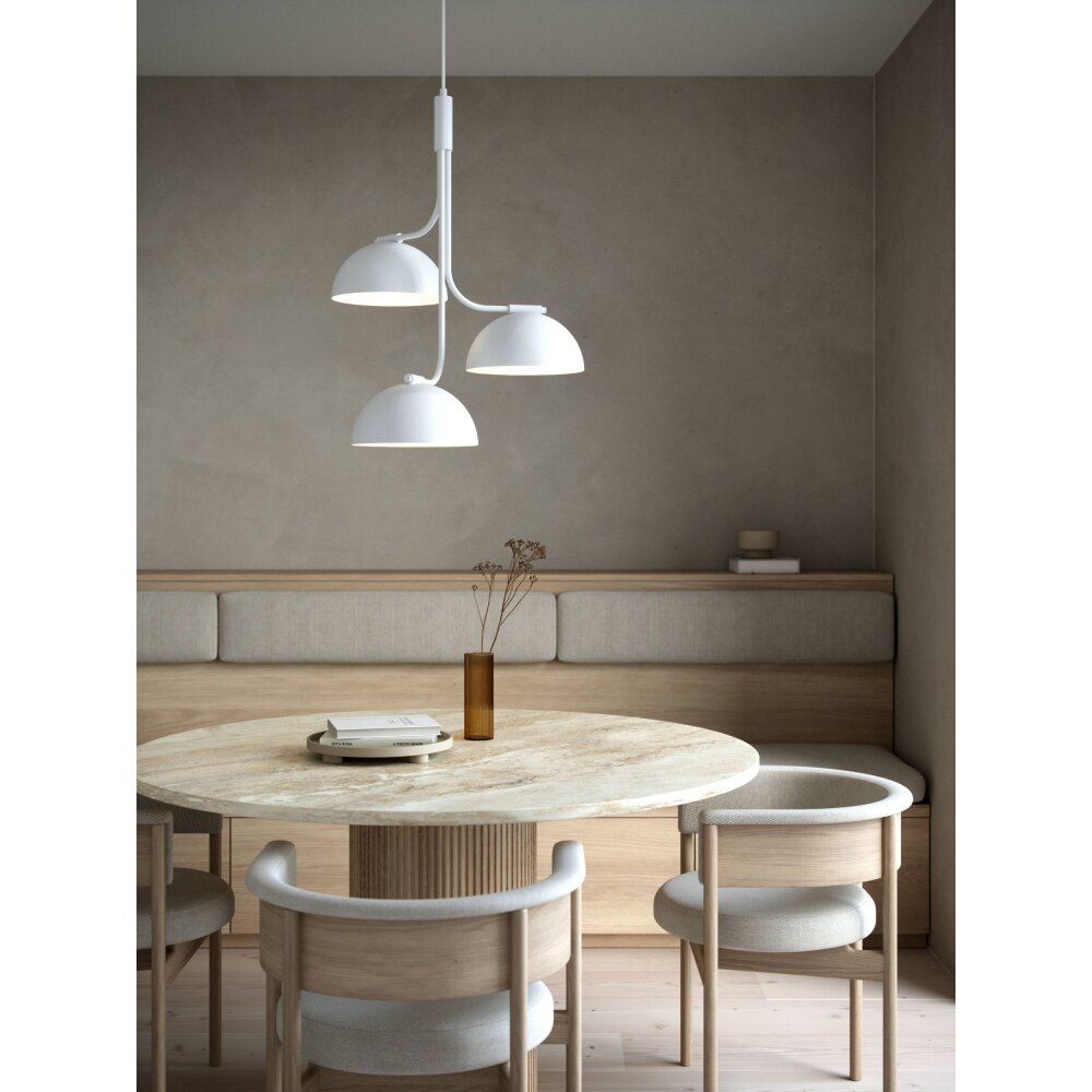 Design For The People by Nordlux TULLIO Lampadario a sospensione Bianco, 3-Luci main product photo