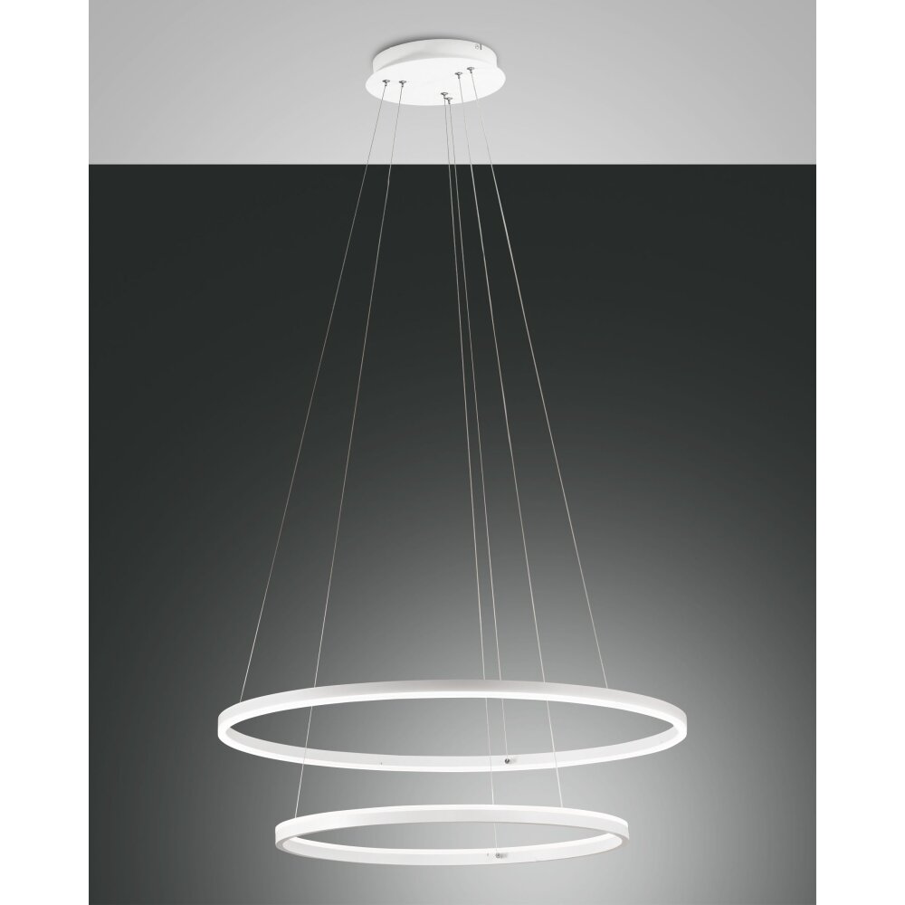 Fabas Luce Giotto Lampada a Sospensione LED Bianco, 2-Luci main product photo