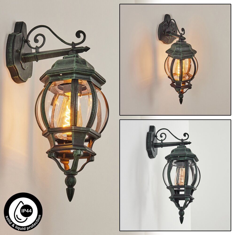 Lentua Applique da esterno Verde, Nero, 1-Luce main product photo