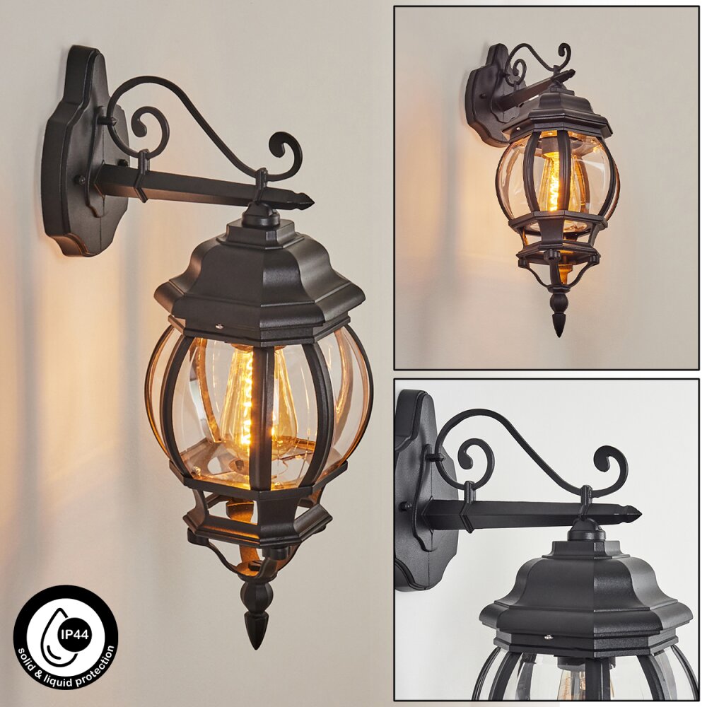 Lentua Applique da esterno Nero, 1-Luce main product photo