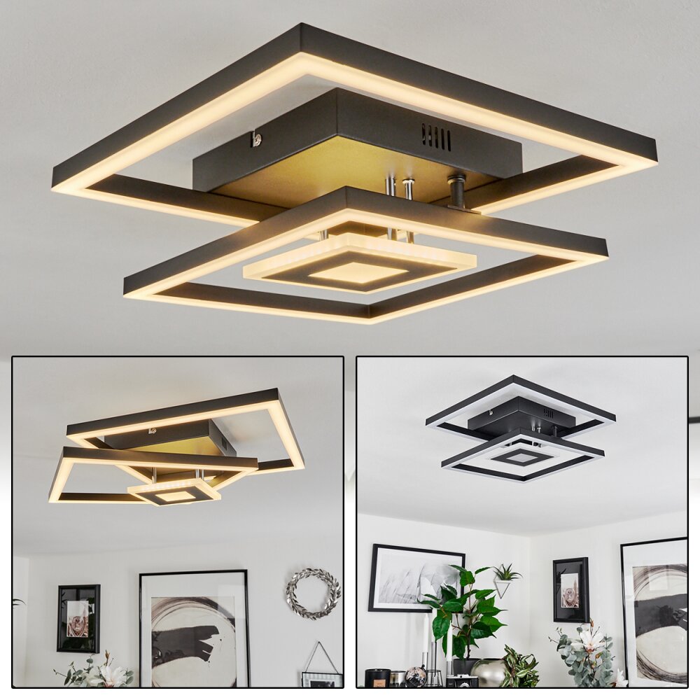 Serzedelo Plafoniera LED Nero, 1-Luce main product photo