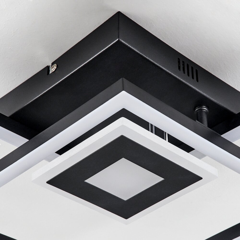 Serzedelo Plafoniera LED Nero, 1-Luce