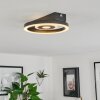 Canhoso Plafoniera LED Nero, 1-Luce