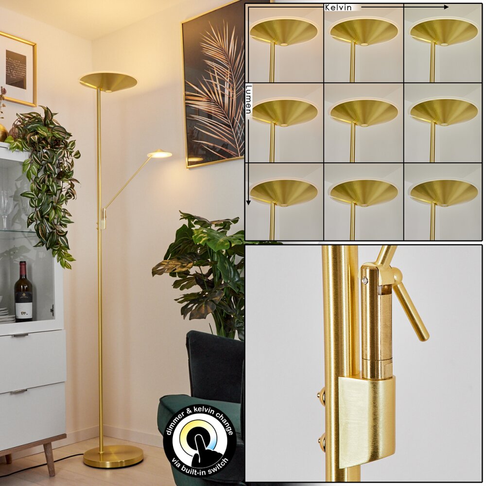 Murca Piantana LED Ottone, 2-Luci main product photo