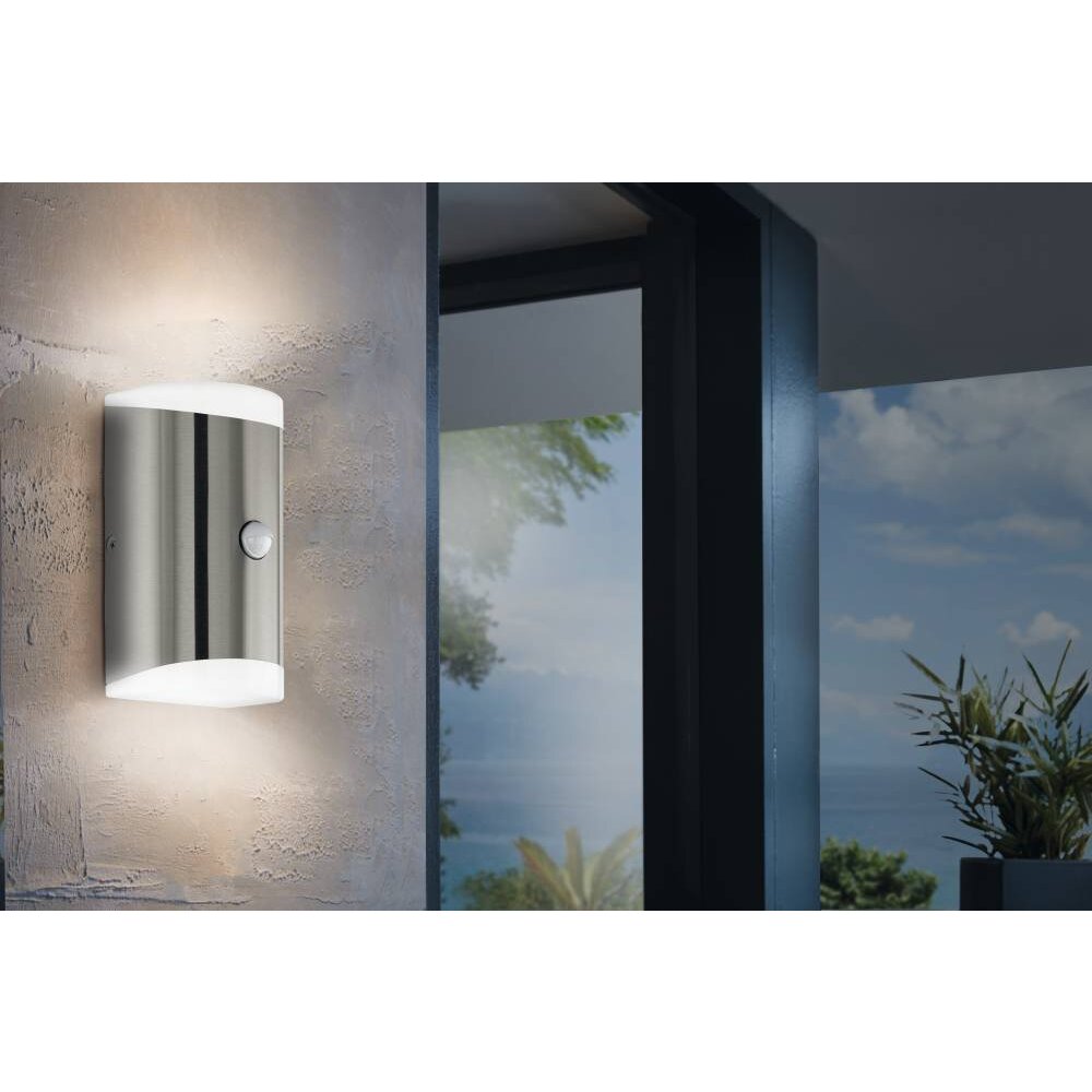 Eglo CARPINERA Applique da esterno LED Acciaio inox, 2-Luci, Sensori di movimento main product photo
