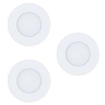 Eglo FUEVA-Z Lampada da incasso LED Bianco, 3-Luci