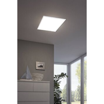 Eglo SALOBRENA-C Plafoniera LED Bianco, 1-Luce, Telecomando, Cambia colore