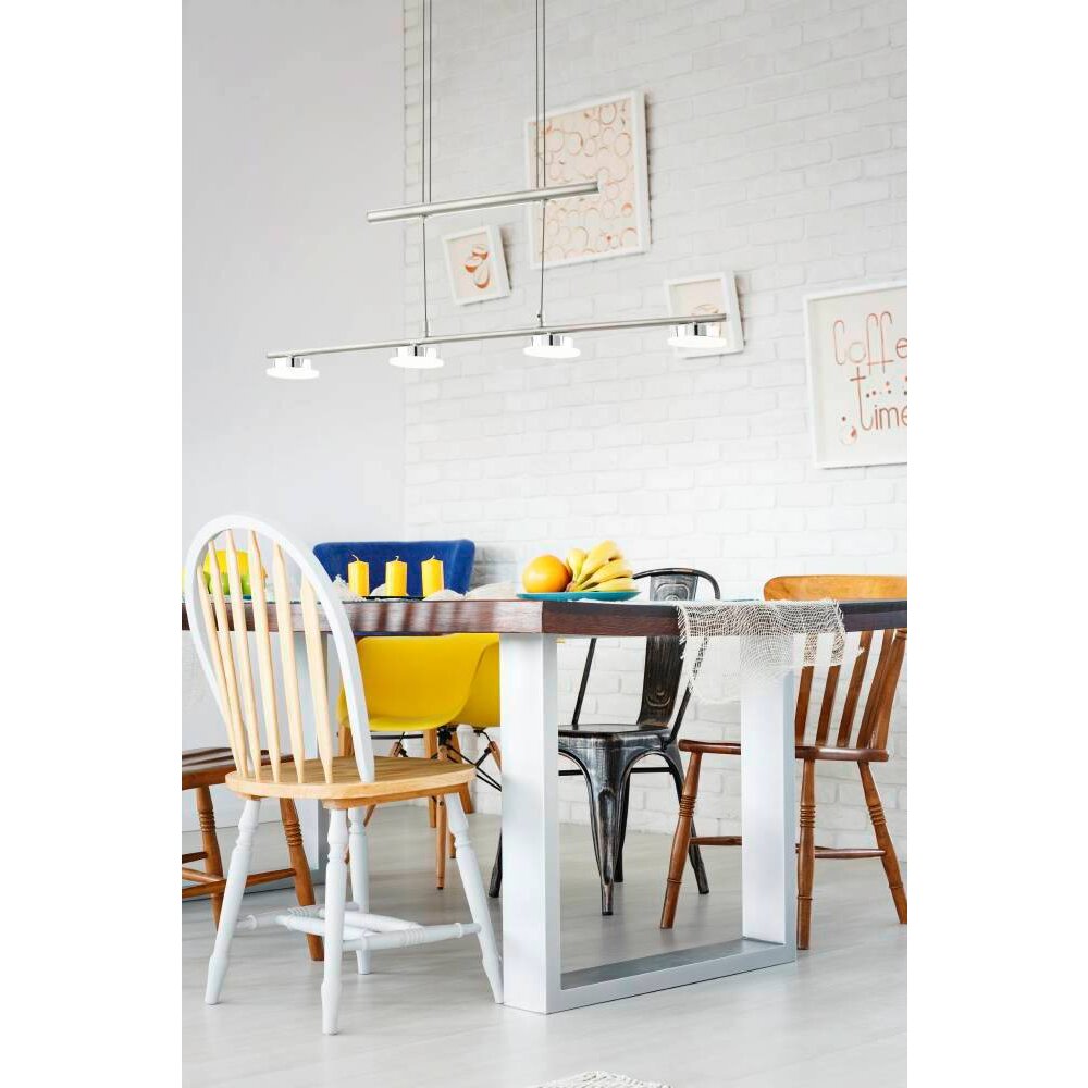 Eglo BORRIOL Lampada a Sospensione LED Nichel opaco, 4-Luci main product photo
