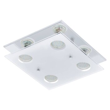 Eglo ARBORIO Plafoniera LED Cromo, 4-Luci