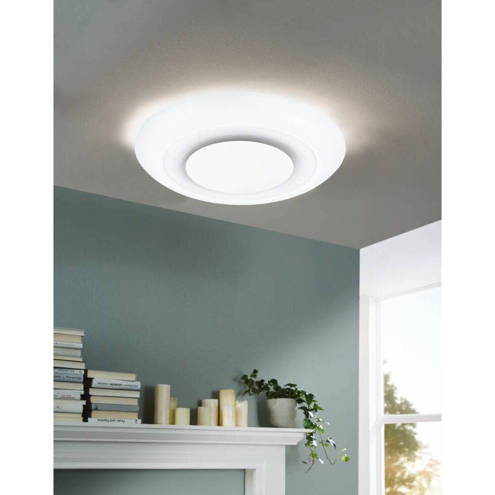 Eglo BATIDA Plafoniera LED Bianco, 1-Luce, Telecomando main product photo