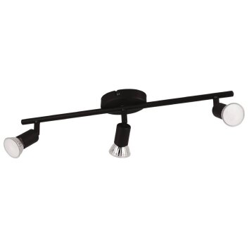 Eglo BUZZ-LED Plafoniera Nero, 3-Luci