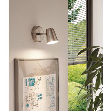 Eglo TRAVALE Applique LED Nichel opaco, 1-Luce