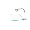 Eglo LITOS Lampada con pinza LED Nichel opaco, Bianco, 1-Luce