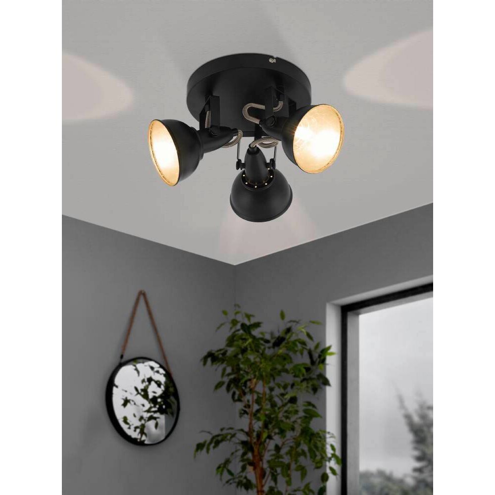 Eglo THORNTON Plafoniera Oro, Nero, 3-Luci main product photo