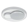 Eglo LEPRESO Plafoniera LED Alluminio, Bianco, 1-Luce