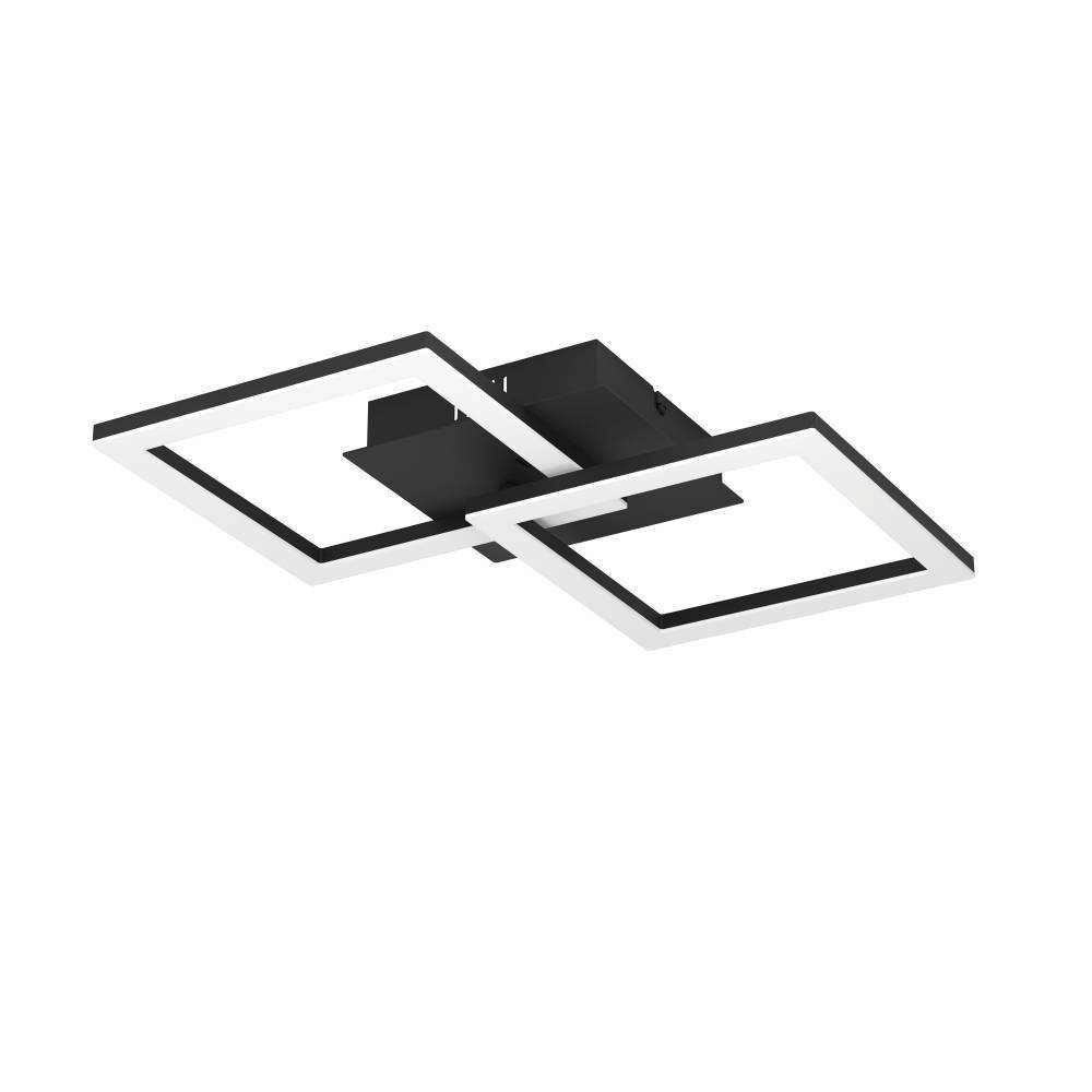 Eglo RGBIC Plafoniera LED Nero, 2-Luci, Telecomando, Cambia colore main product photo