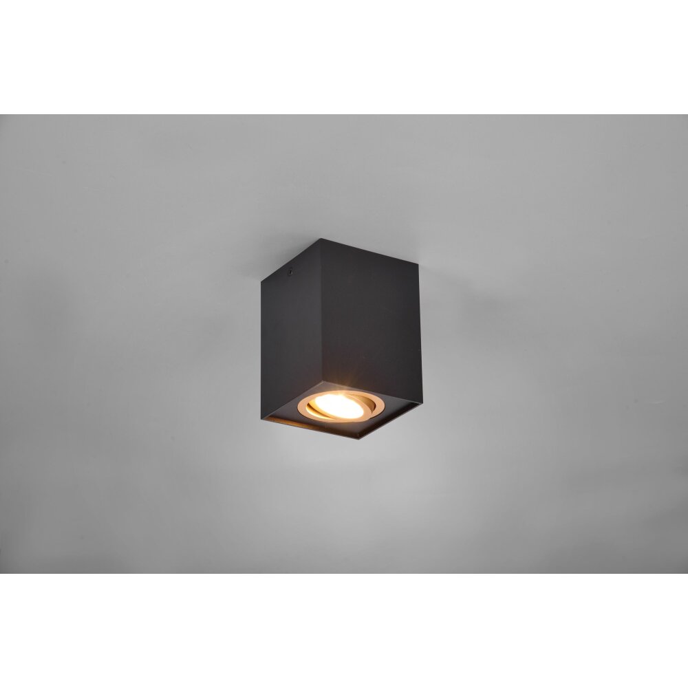 Trio Cookie Plafoniera Oro, Nero, 1-Luce main product photo