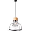 Brilliant Avia Lampada a Sospensione Legno chiaro, Nero, 1-Luce