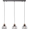 Brilliant Avia Lampada a Sospensione Legno chiaro, Nero, 3-Luci