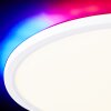 Brilliant Saltery Plafoniera LED Bianco, 1-Luce, Telecomando, Cambia colore