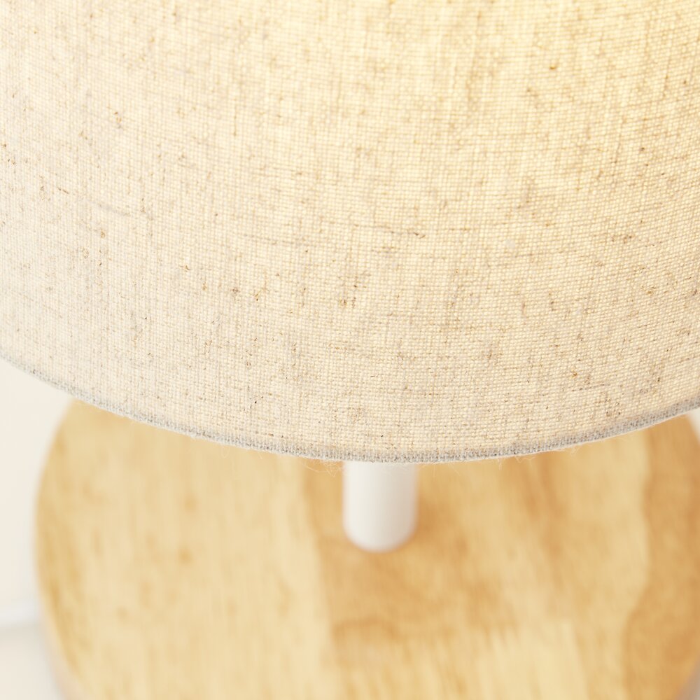 Brilliant Lunde Lampada da tavolo Écru, Bianco, 1-Luce