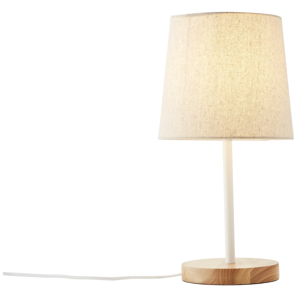 Brilliant Lunde Lampada da tavolo Écru, Bianco, 1-Luce