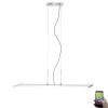 Lampada a Sospensione Paul Neuhaus Q-Riller LED Cromo, 14-Luci, Telecomando, Cambia colore