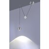Paul Neuhaus Q-ADAM Lampada a Sospensione LED Acciaio inox, 1-Luce, Telecomando, Cambia colore