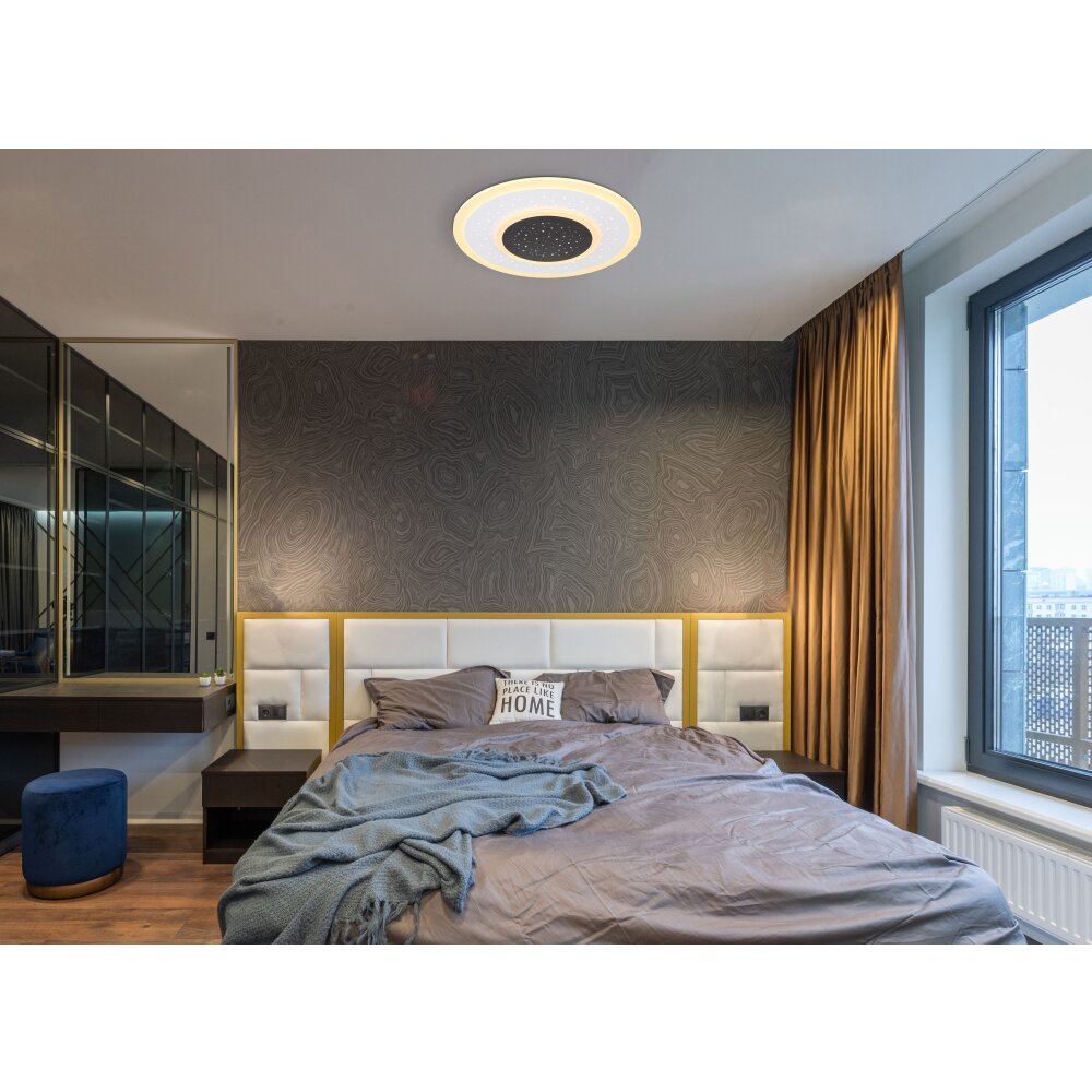 Globo GISELL Plafoniera LED Bianco, 1-Luce, Telecomando main product photo