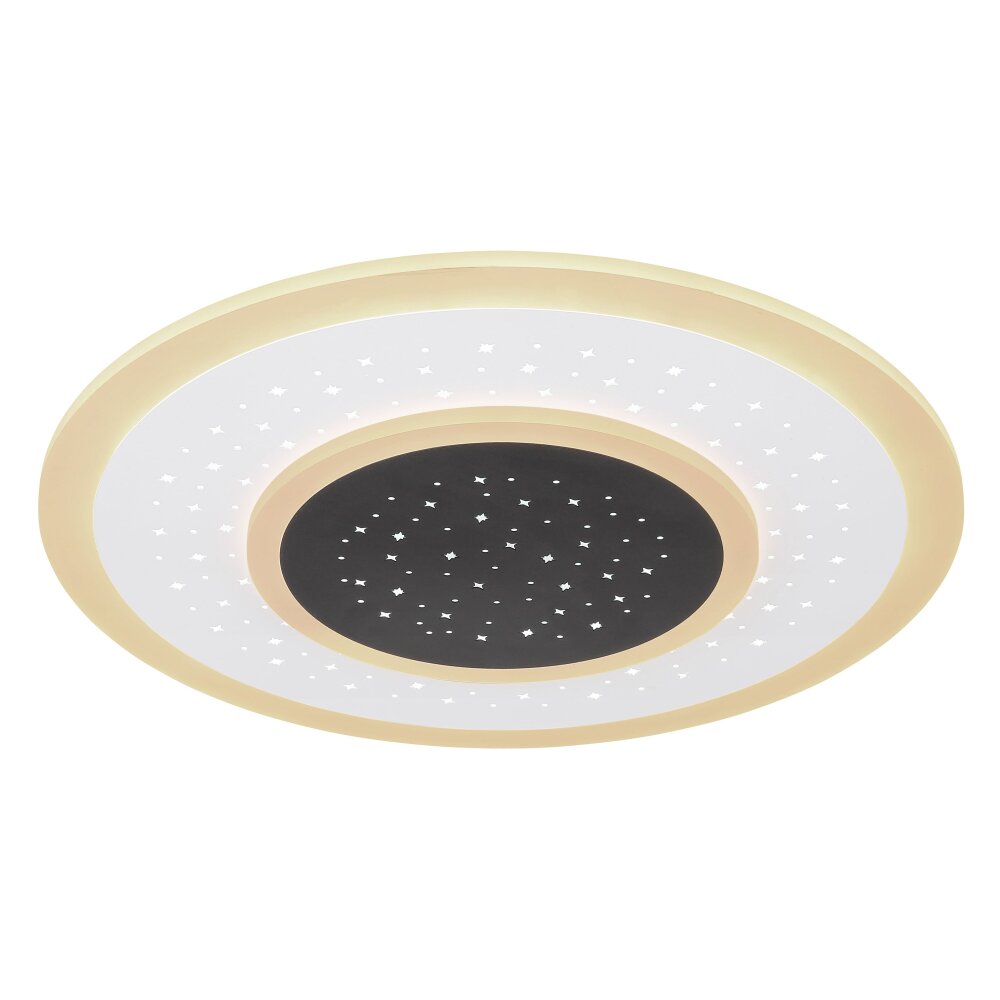 Globo GISELL Plafoniera LED Bianco, 1-Luce, Telecomando