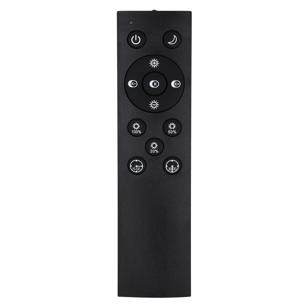 Globo TINY Plafoniera LED Nero, 1-Luce, Telecomando