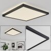 Folgares Plafoniera LED Nero, 1-Luce