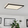 Folgares Plafoniera LED Nero, 1-Luce