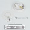 Sanguedo Applique LED Cromo, Bianco, 1-Luce