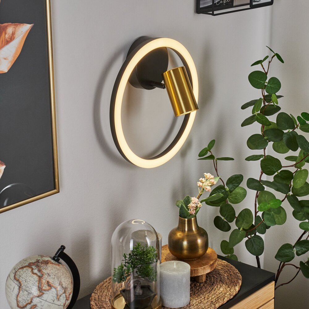 Reboleiro Applique LED Nero, 2-Luci