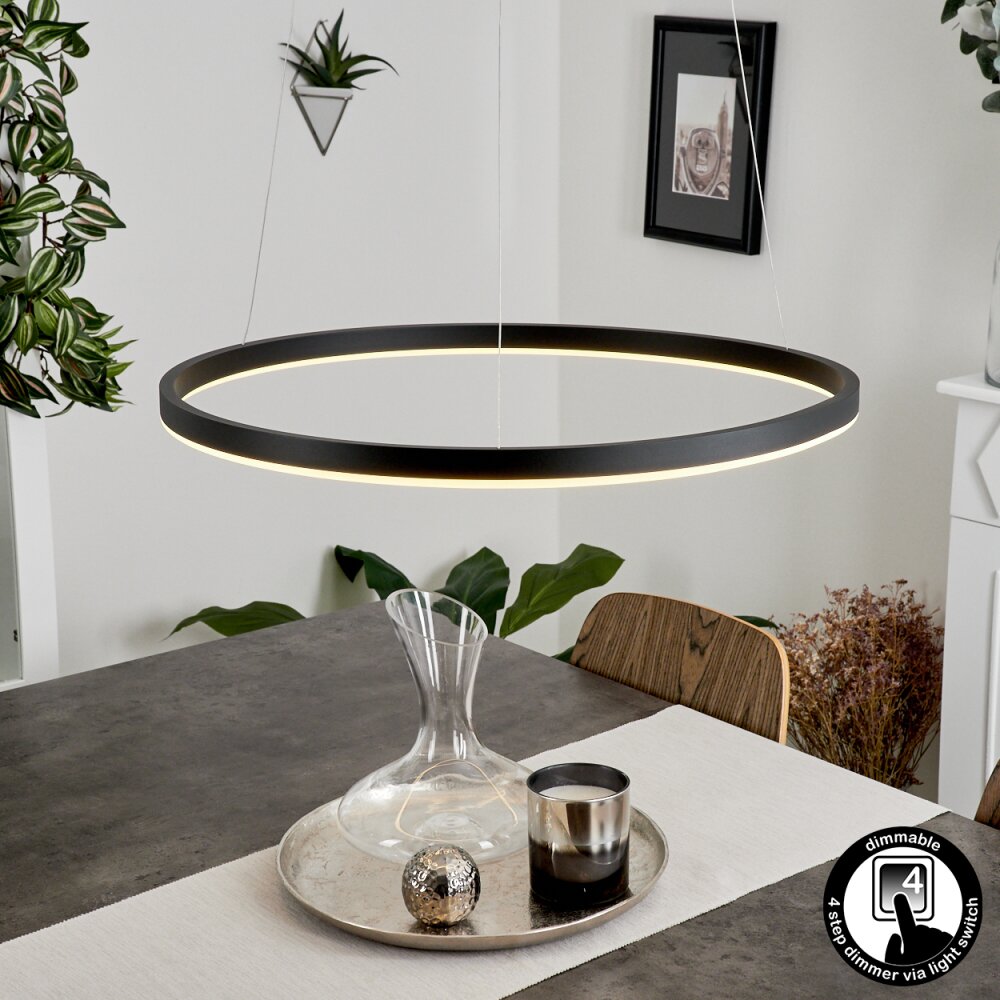 Barril Lampadario a sospensione LED Nero, 1-Luce main product photo