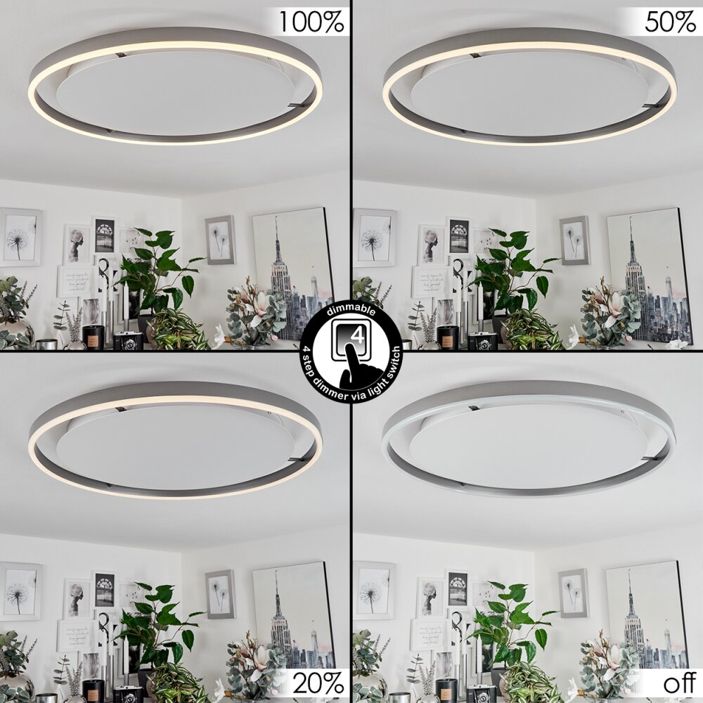 Barril Plafoniera LED Bianco, 1-Luce