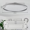 Barril Plafoniera LED Bianco, 1-Luce