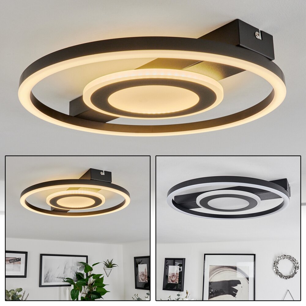 Canhoso Plafoniera LED Nero, 1-Luce main product photo