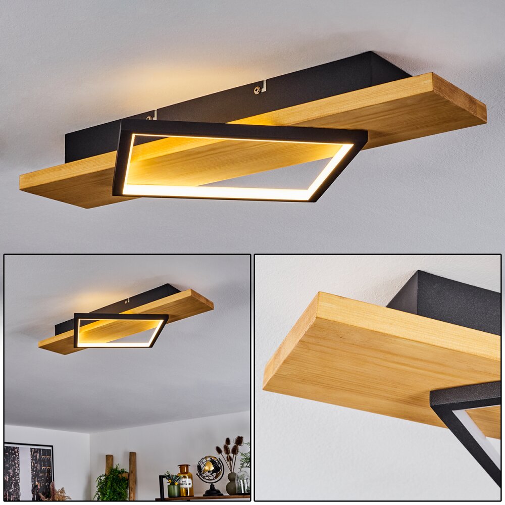 Pompu Plafoniera LED Écru, Nero, 1-Luce main product photo