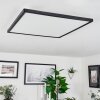 Folgares Plafoniera LED Nero, 1-Luce